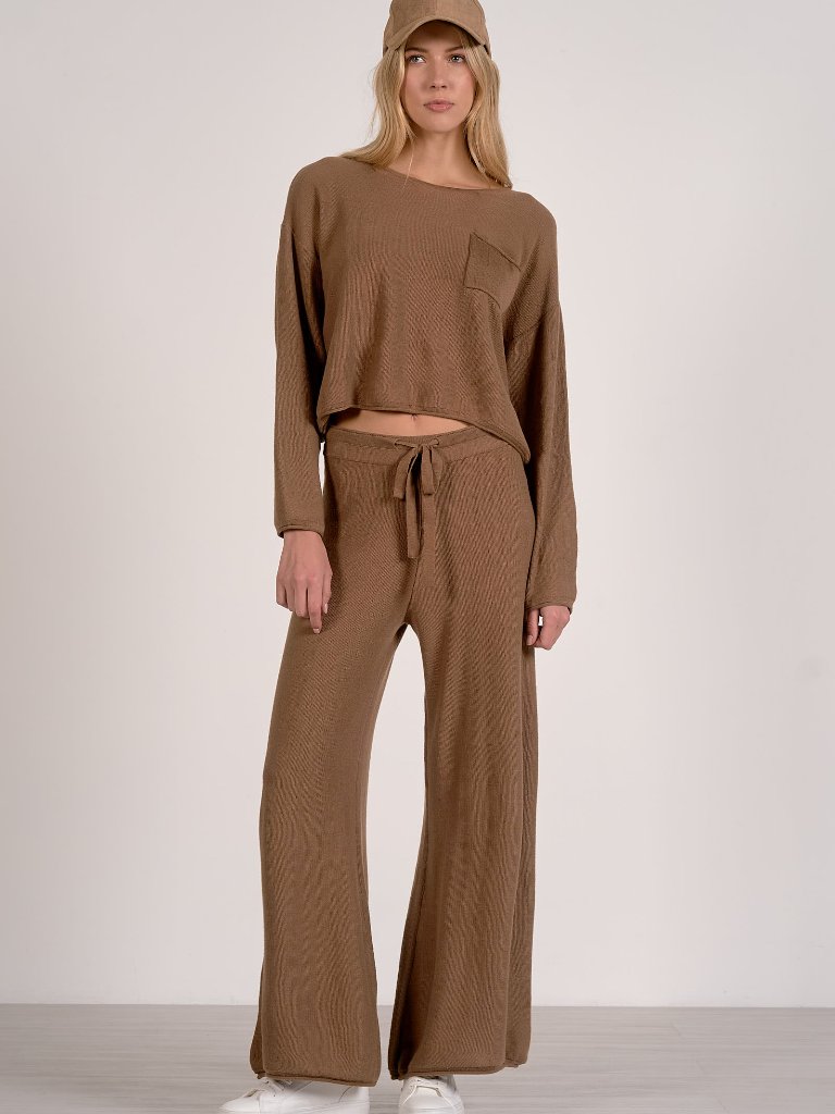 Nwt Elan Caramel Pocket Front Sweater